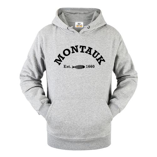Montauk Unisex Hoodie Fleece Pullover Long Sleeve Hooded Sweatshirt Solid Color Drawstring Kangaroo Pocket Hoodies