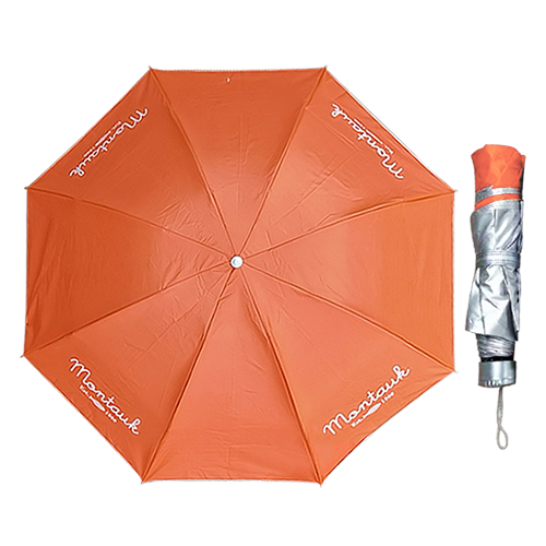 Montauk Windproof Compact Portable Folding Travel Umbrella For Sun & Rain