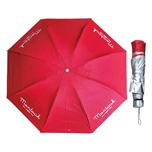 Montauk Windproof Compact Portable Folding Travel Umbrella For Sun & Rain