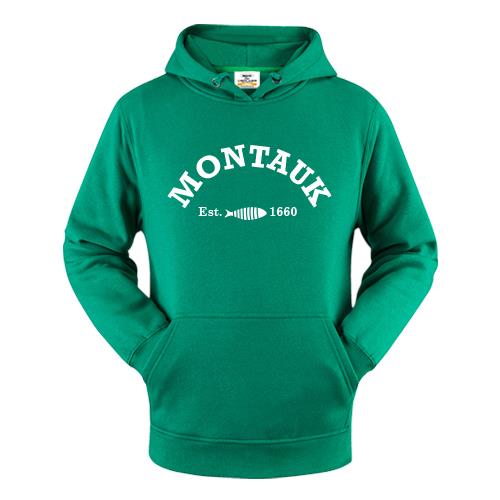 Montauk Long Sleeve Hooded Sweatshirt Casual Basic Essential Drawstring Pullover Hoodie With Pocket